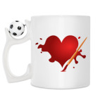 Кружка с футбольным мячиком