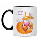 Кружка двухцветная