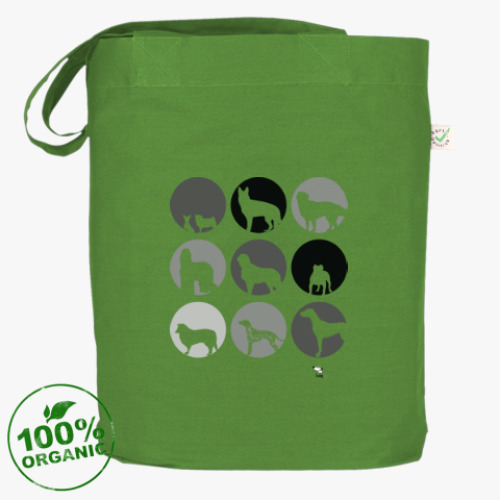 Сумка шоппер с принтом Собаки