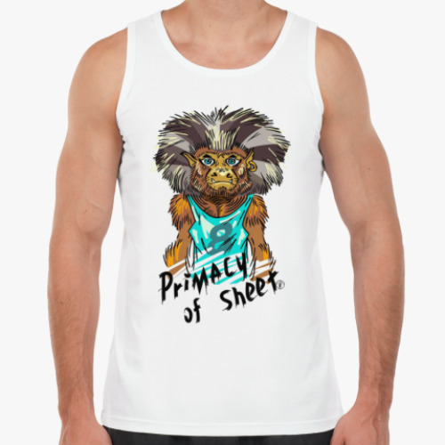 Майка с принтом Примат Листа.