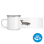 Кружка металлическая белая (круговая запечатка)