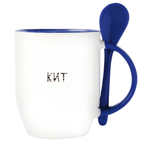 Кружка с ложкой кит