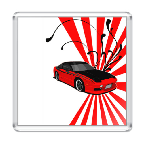 Магнит с принтом Nissan 240sx