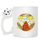 Кружка с футбольным мячиком