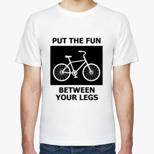 Футболка с принтом Велосипед