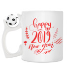 Кружка с футбольным мячиком