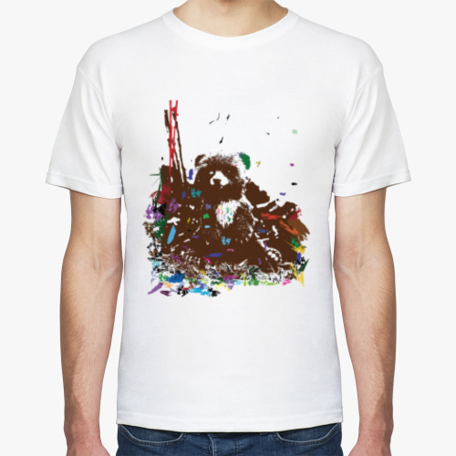 Футболка с принтом Colored Bear