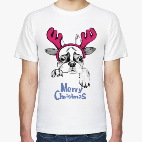 Футболка Бульдог - Олень