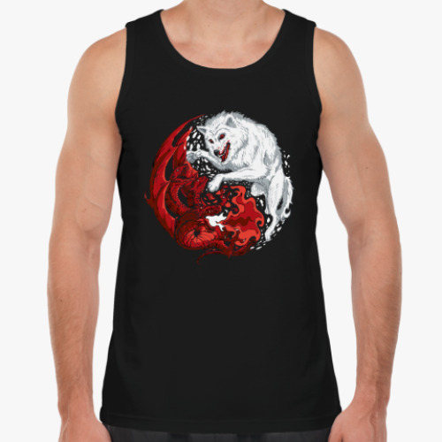 Майка с принтом Огонь и лед