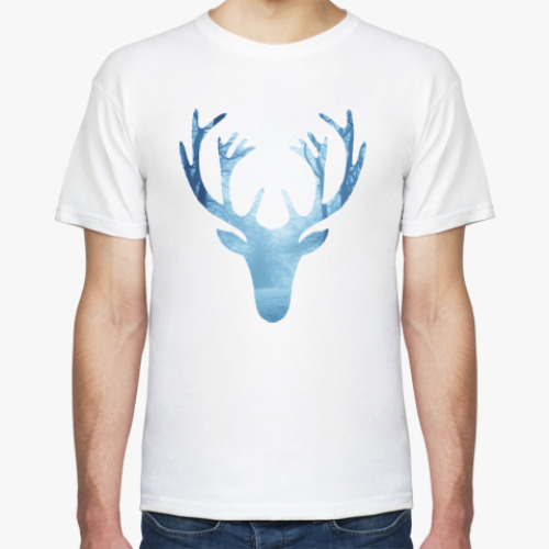 Футболка с принтом Лесной олень / Wood deer