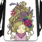 Блондинка с цветами в волосах