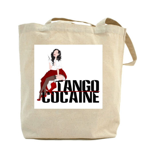 Сумка шоппер с принтом Tango Cocaine