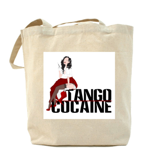 Сумка шоппер с принтом Tango Cocaine