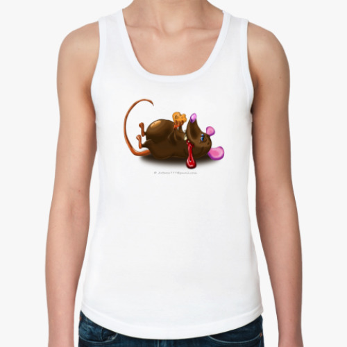 Женская майка с принтом Мышонок Love