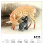 Код Эдема - олениха и волчонок