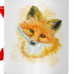 Лисенок акварель