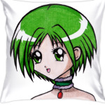 Аниме девушка с зелеными волосами