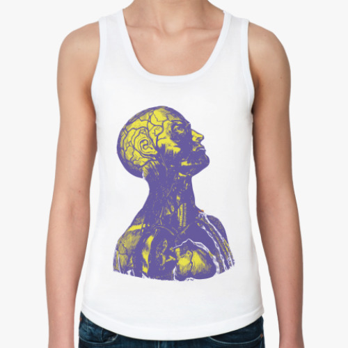 Женская майка с принтом Zombie / Zombie man