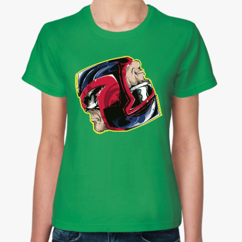 Женская футболка с принтом Судья Дредд