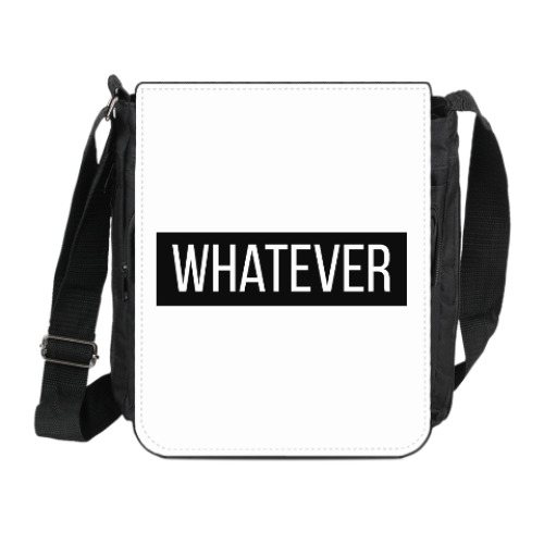 Сумка на плечо (мини-планшет) с принтом whatever