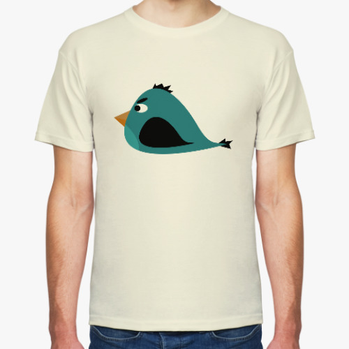 Футболка с принтом Злая птица