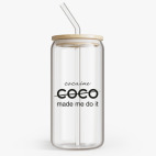 Банка с бамбуковой крышкой