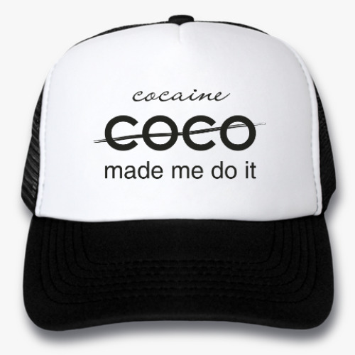 Кепка-тракер с принтом COCO made me do it
