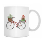 Красный рождественский велосипед