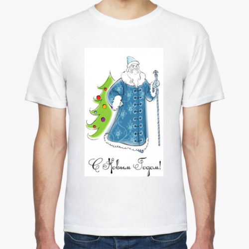 Футболка с принтом Новый год