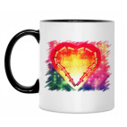 Кружка двухцветная