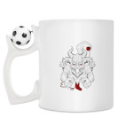 Кружка с футбольным мячиком