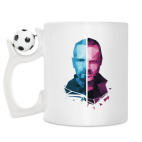 Кружка с футбольным мячиком