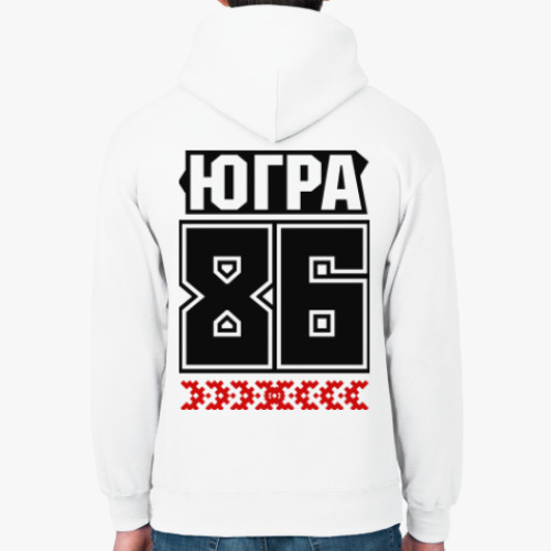 Толстовка худи с принтом ХМАО ЮГРА 86