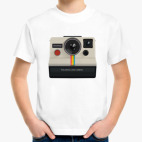 Детская классическая футболка Полароид
