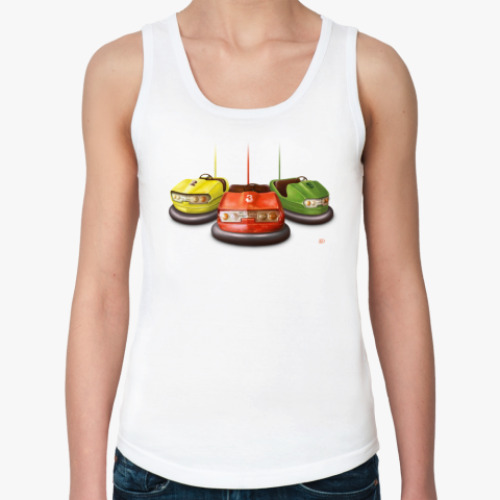 Женская майка с принтом Автодром