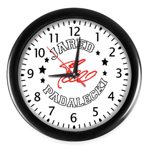 Настенные часы с принтом Джаред Supernatural - Автограф