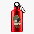 Металлическая бутылка 400 мл UV-DTF