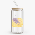 Банка с бамбуковой крышкой