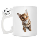 Кружка с футбольным мячиком