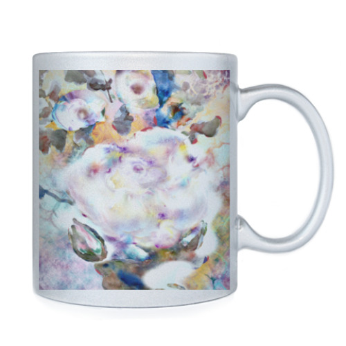 Кружка с принтом Ветренные цветы