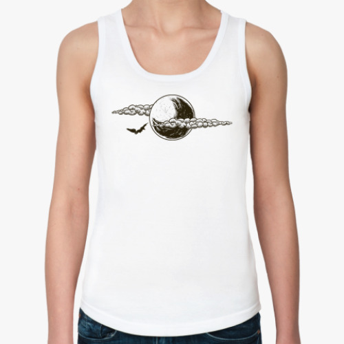 Женская майка с принтом Space / Moon