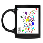 Кружка цветная UV-DTF