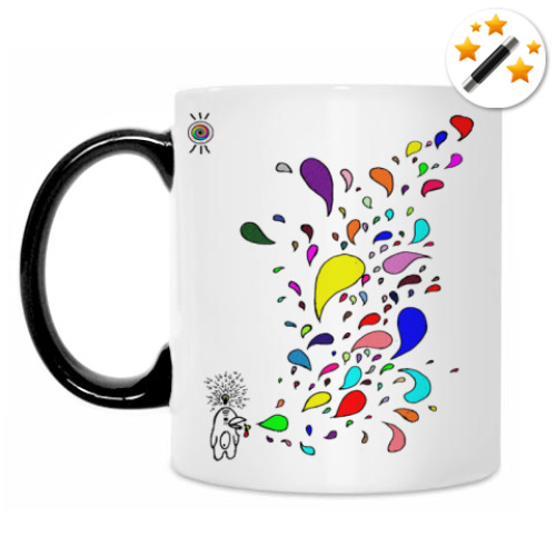 Кружка-хамелеон с принтом Пингвин