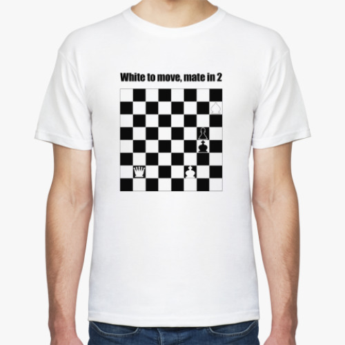 Футболка с принтом Шахматная задача