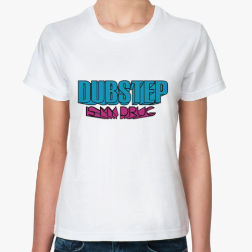 Классическая футболка с принтом dubstep
