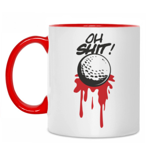 Кружка с принтом Гольф