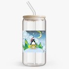 Банка с бамбуковой крышкой