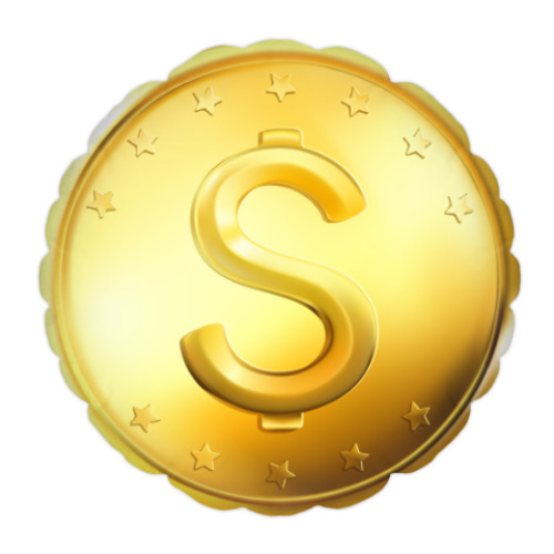 Подушка с принтом Golden Dollar