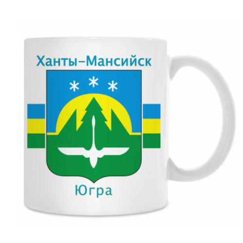 Кружка с принтом г. Ханты-Мансийск