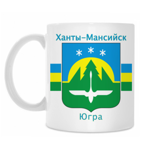 Кружка с принтом г. Ханты-Мансийск